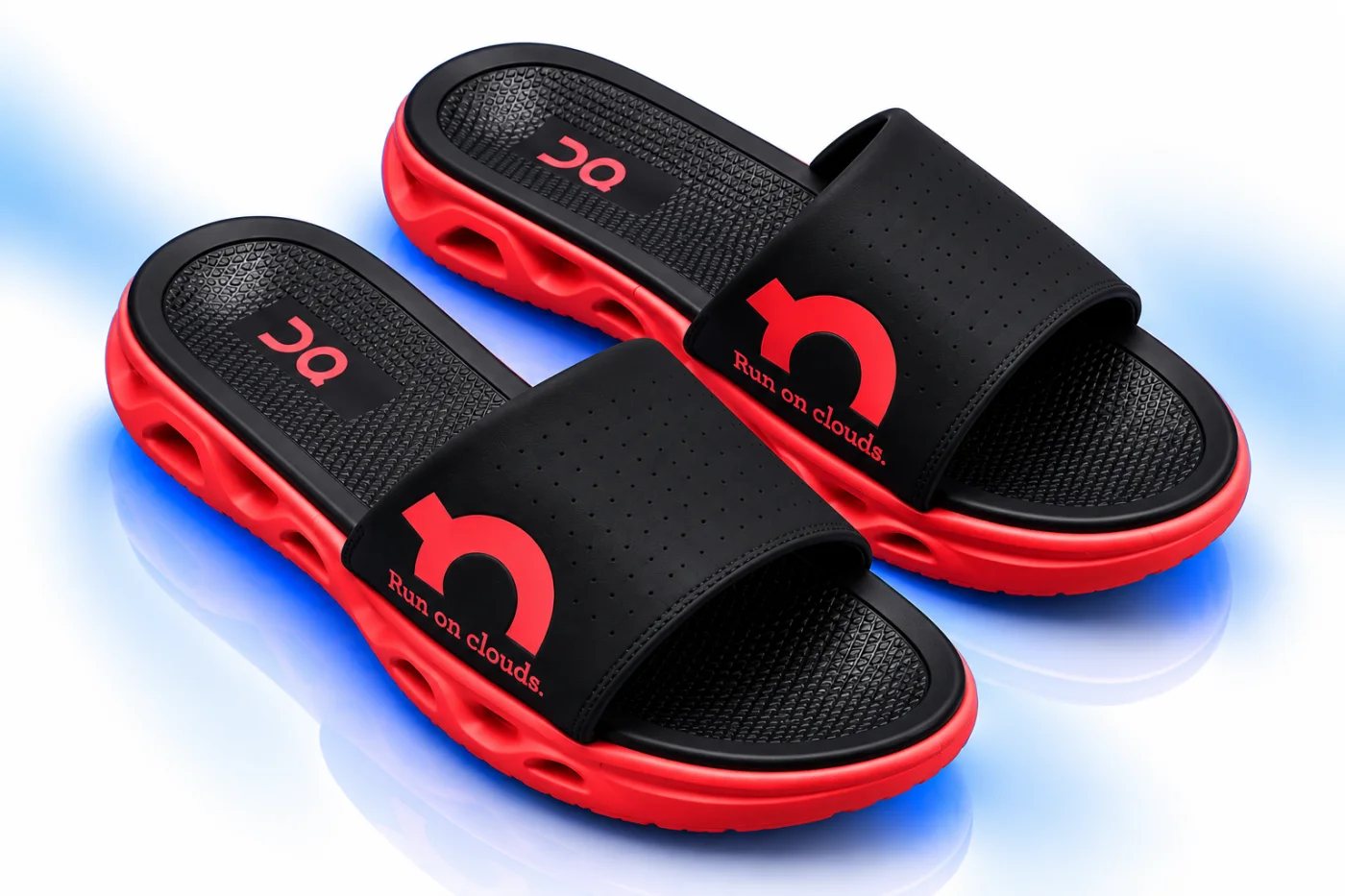 On Cloud Slide Black / Red