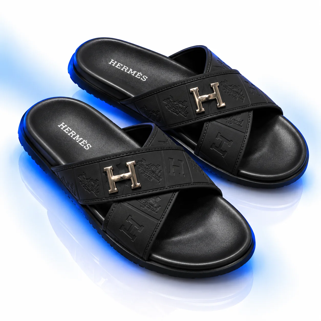 Hermès Cross-Strap H Sandal Black